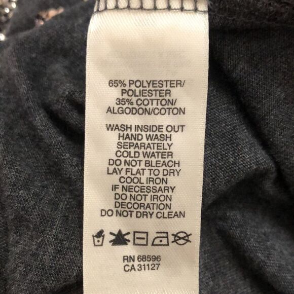 DKNY Sequin Mini Dress Grey Women’s Size Extra Small Short Sleeve Shirt - Picture 11 of 12